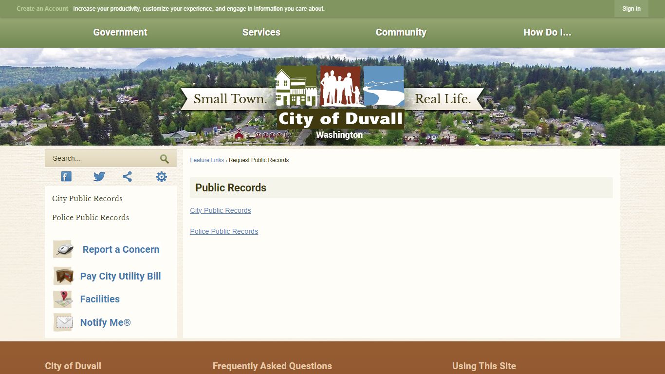 Public Records | Duvall, WA - Official Website
